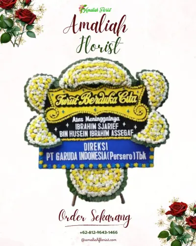 Papan Bunga Duka di Afia