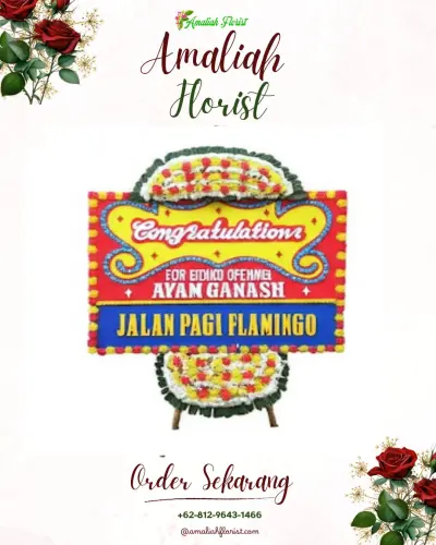 Bunga Papan Congratulation di Afia